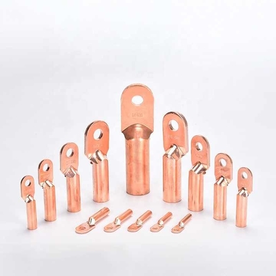 DT Copper Cable Terminal Lug For Wire Termination Copper Pickling Lug Tube Cable Crimp Connectors