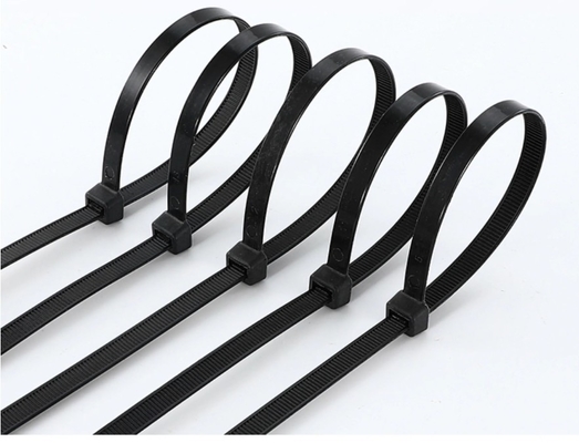 250 mm Czarny samoblokujący się plastikowy kabel Pa66 jednorazowy kabel